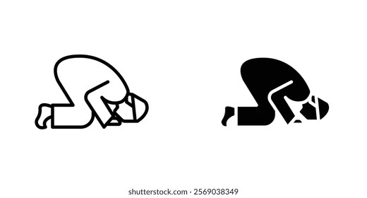 Sujud icons vector graphic pack