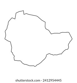 Provinz Sukhbaatar Karte, Verwaltungsabteilung der Mongolei. Vektorgrafik.