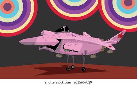 Sukhoi Su-75 Checkmate, Screamer. Vector drawing of 5th generation stealth fighter jet. Image for illustration and infographics. 