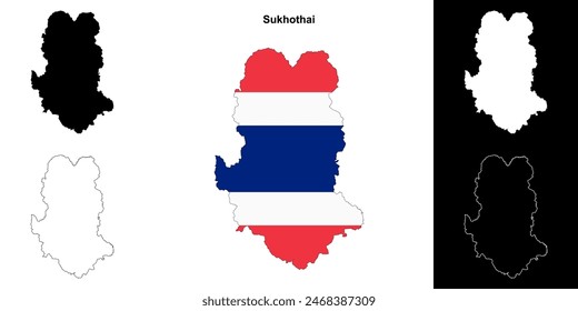 Übersichtskarte der Provinz Sukhothai