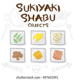sukiyaki shabu objects 