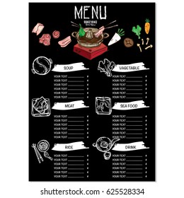 sukiyaki shabu objects menu 