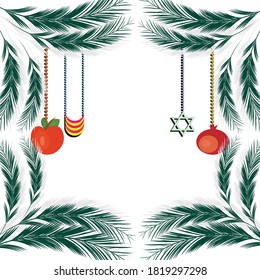 Sukkot israel's festival vector illustration.