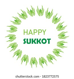 Sukkot israel's festival vector illustration , background.