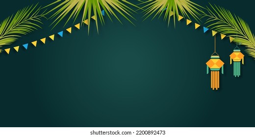 Sukkot Israel's Festival Vector Illustration, Background