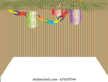 Sukkot Jewish Holiday Traditional hut