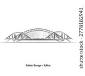 Sukkur Barrage is one of Pakistan’s most important irrigation structures, built across the Indus River in Sindh. Completed in 1932 during British rule, it is considered an engineering marvel and plays a vital role in agriculture by supplying water to millions of acres of farmland through an extensive canal system. The barrage has 66 gates and helps control water flow for irrigation and flood management. It supports the economy of Sindh by improving crop production, especially wheat, rice, and cotton. Besides its economic importance, Sukkur Barrage is also a famous landmark and tourist attraction due to its historical and architectural significance.