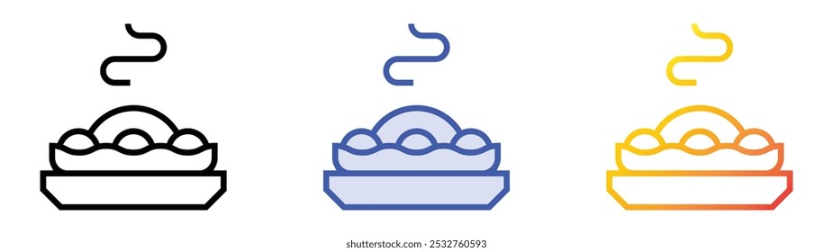 sukuma wiki icon. Linear, Blue Fill and Gradient Style Design Isolated On White Background