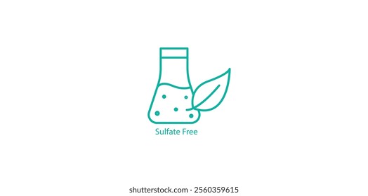 Sulfate Free Icon – Gentle and Non-Toxic Vector Design