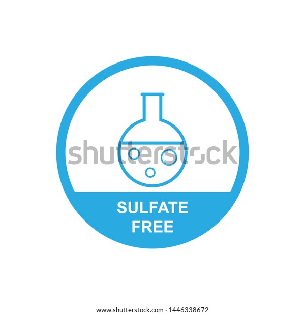 Sulfate Free Icon Symbol Simple Design Stock Vector (Royalty Free ...