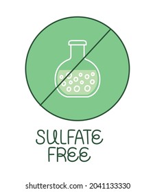 sulfate free illustration over white