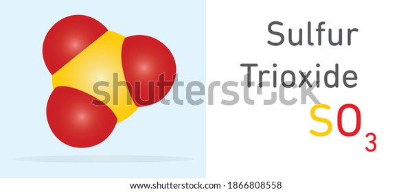 Sulfur Trioxide So3 Gas Molecule Space Stock Vector Royalty Free 1866808558 7527