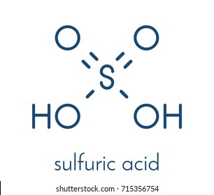 Sulfuric Acid H2so4 Strong Mineral Acid Stock Vector (Royalty Free ...