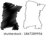 Sullivan County, New Hampshire (U.S. county, United States of America, USA, U.S., US) map vector illustration, scribble sketch Sullivan map