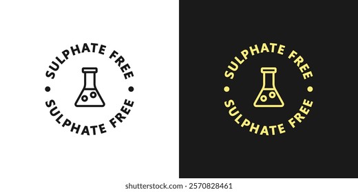 Sulphate Free vector symbol in black color