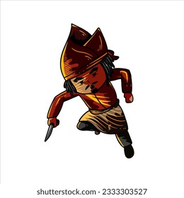 Ataque contra Sultan Hasanuddin, héroes indonesios, apropiados para tatuajes, logotipo, camiseta y otras mercancías