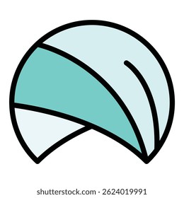 Sultan hat icon outline vector. Arabic turban. Muslim farmer color flat