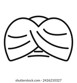 Sultan headgear icon outline vector. East religion. Desert costume indian