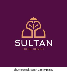 Sultan hotel concept  logo design 
