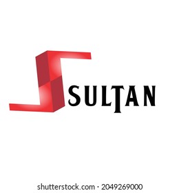 SULTAN text logo vector, for the best collection design.