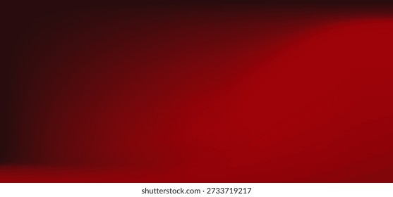 Design de fundo abstrato vermelho escuro escuro gradiente. Onda ondulante de vermelho sobre fundo vermelho escuro. Banner vermelho escuro. Ilustração vetorial.