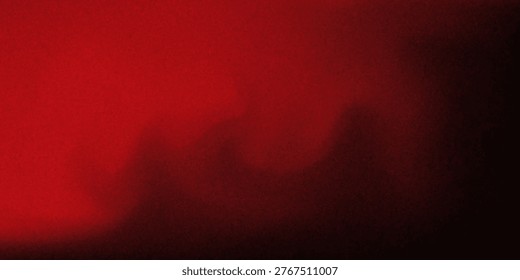 Sultry Dark red abstract gradient background design. Curling wave of red on dark red background. Dark red banner. Vector Illustration.