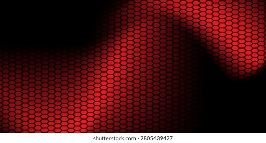 Sultry Dark red abstract gradient background design. Curling wave of red on dark red background. Dark red banner. Vector Illustration.