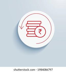 Sum Insured Rebound Icon Vector Design