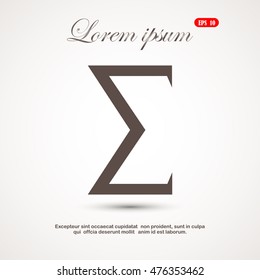 sum, mathematical symbol