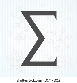 sum, mathematical symbol
