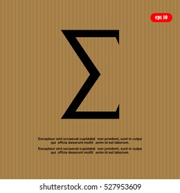 sum, mathematical symbol