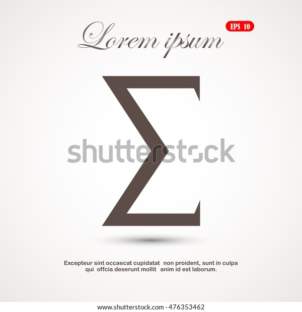 sum, mathematical
symbol
