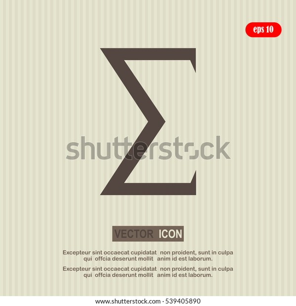 sum, mathematical
symbol