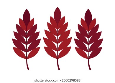 Sumac Leaf Color Art Capturing the Richness of Leaf Texture