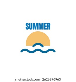 Sumer Day Vector Icon White Background Design