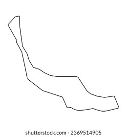 Sumgait city map, administrative division of Azerbaijan.