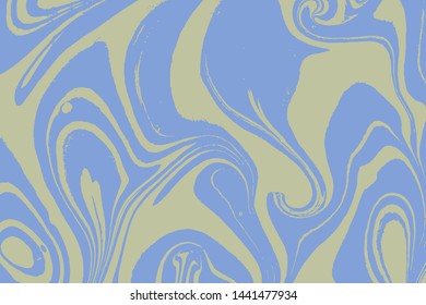 Suminagashi the ancient art of Japanese marbling. Paper marbling or marble waves art. Template for design covers, posters, business cards, presentation, invitation, flyers. Vector.