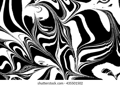 Suminagashi art. Stone or rock texture, liquid paint ink. Vector Ink texture. Hand drawn ebru marbling traditional illustration technique. Watercolor stains, abstract background, marble wavy pattern
