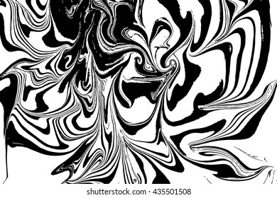Suminagashi art. Stone or rock texture, liquid paint ink. Vector Ink texture. Hand drawn ebru marbling traditional illustration technique. Watercolor stains, abstract background, marble wavy pattern
