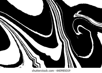 Suminagashi art. Stone or rock texture, liquid paint ink. Vector Ink texture. Hand drawn ebru marbling traditional illustration technique. Watercolor stains, abstract background, marble wavy pattern
