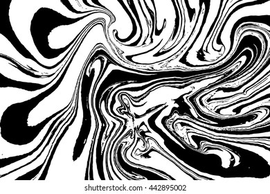 Suminagashi art. Stone or rock texture, liquid paint ink. Vector Ink texture. Hand drawn ebru marbling traditional illustration technique. Watercolor stains, abstract background, marble wavy pattern 

