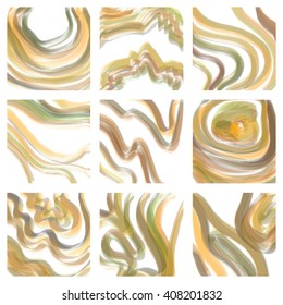 Suminagashi cards. Vector marbled set of invitation cards. Marbled pastel wallpaper. Suminagashi wedding cards. 
