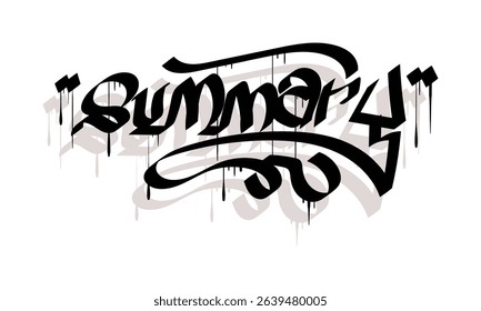 SUMMARY graffiti tag style design