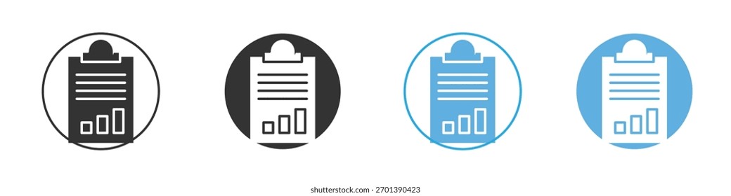 Summary icon. Graphic icon design template