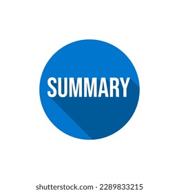 Summary icon label text design vector