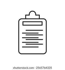 Summary icon line art vector