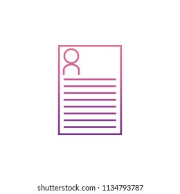 summary icon in Neon style