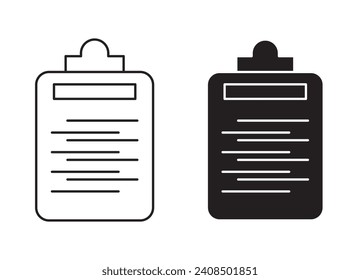 Summary outline icon collection or set. Summary Thin vector line art