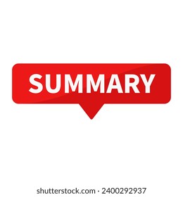 Summary In Red Rectangle Shape For Result Detail Information Announcement Business Social Media Marketing
