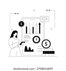 Informe resumido Vector Ilustración de esquema Archivo EPS 10	